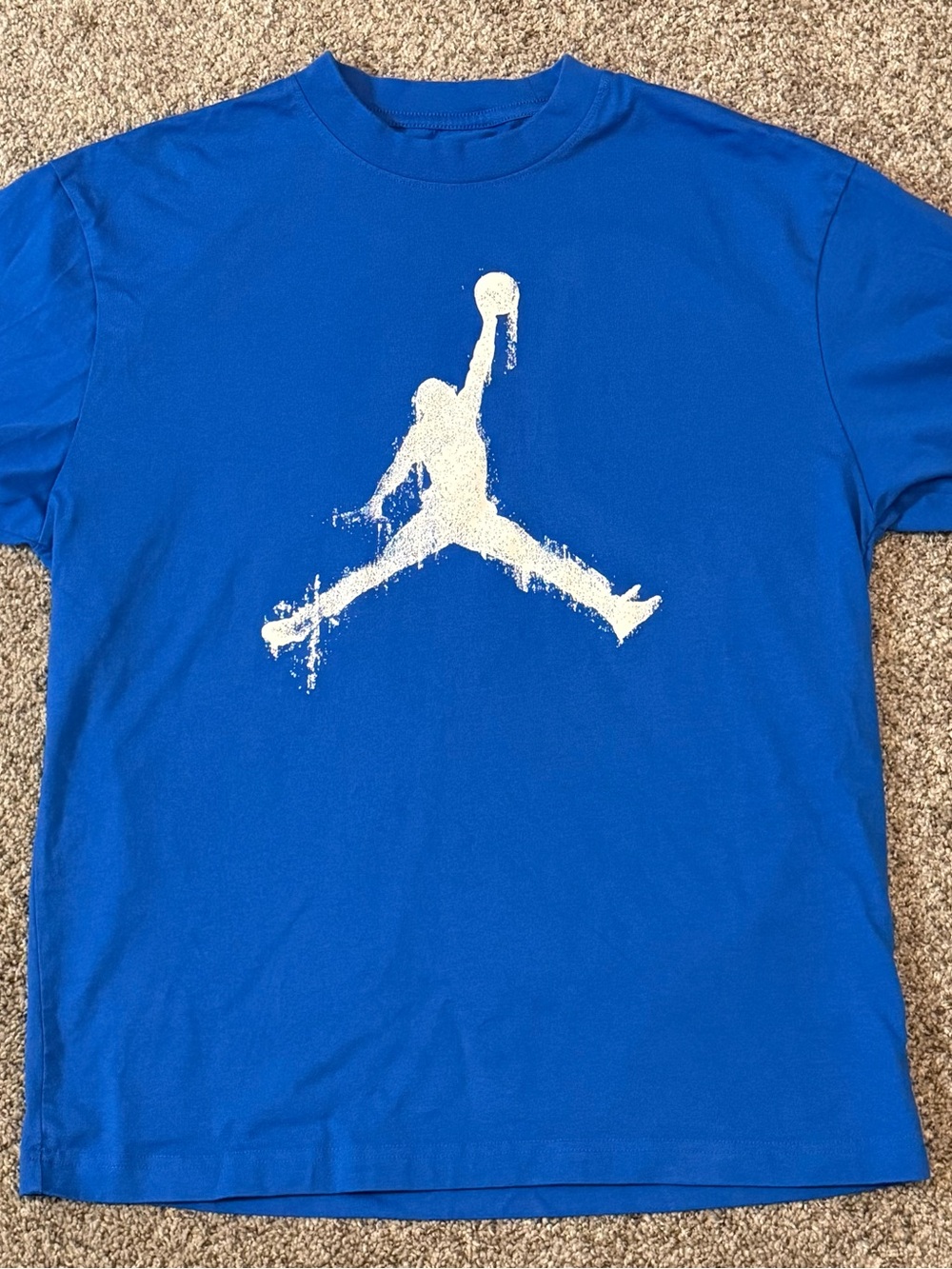 Jordan Royal Blue Tee with White Jumpman